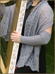shawl and arm warmers